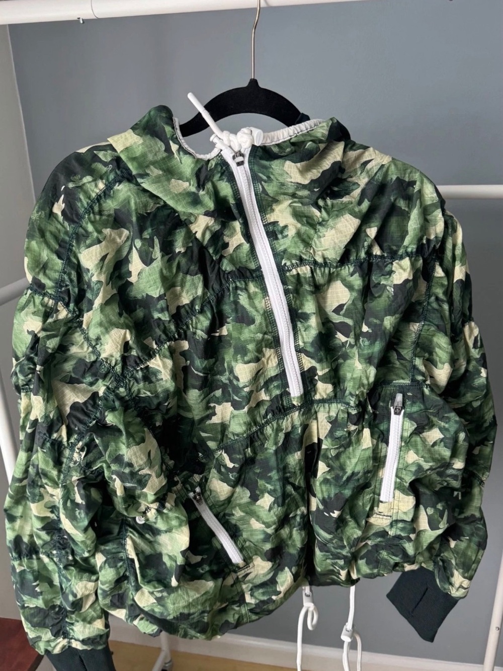 FP Movement Happy Camper Camo Windbreaker Pullover Free People Women's